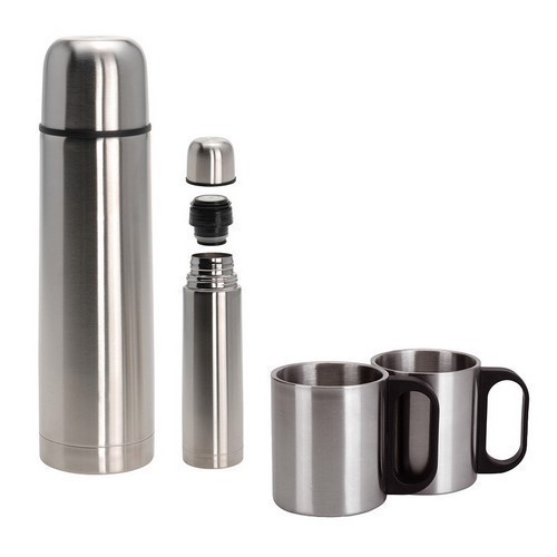 SET TERMO LIQUIDO REDCLIFFS 1L + 2 TAZAS ACERO